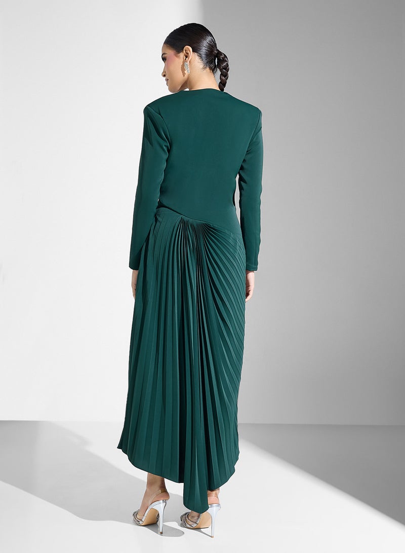 ثريدز باي اجوني فستان ببروش مطوي - Image 2