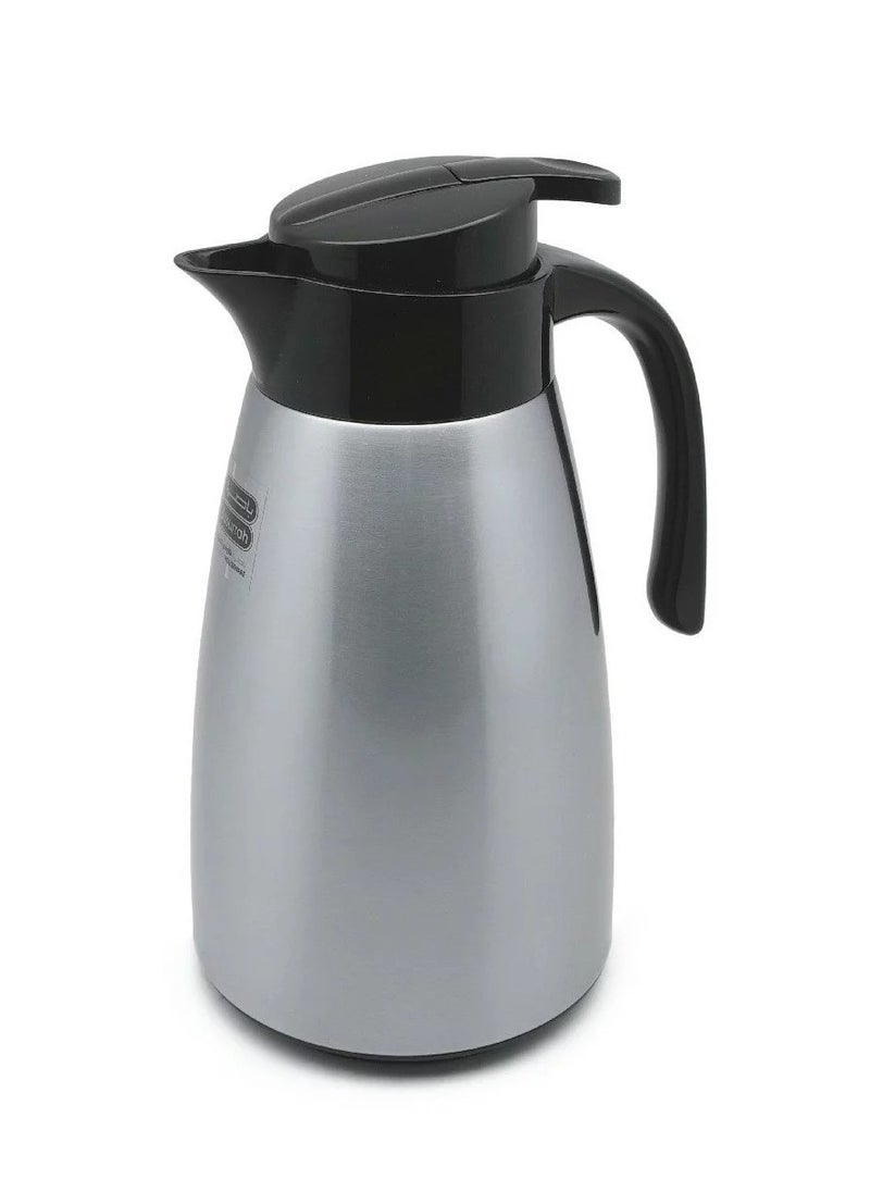 BASURRAH Thermos Tea and Coffee Container Stone and Steel - Modern Touch in Silver  - Image 1
