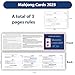 Pixibond Mahjong Cards 2025 4 PCS Mah Jongg Card Large Print Easy to Read Rule Cards for Mah Jongg Perfect Mahjong Accessories and Gifts for Mahjong Beginners - Image 4