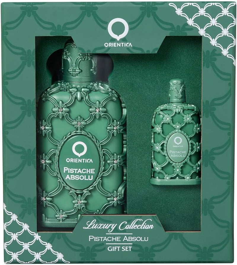 ORIENTICA Luxury Collection Pistache Absolu Eau De Parfum Gift Set - 2 Pc (30ml Spray + 7.5ml Splash) - Image 4