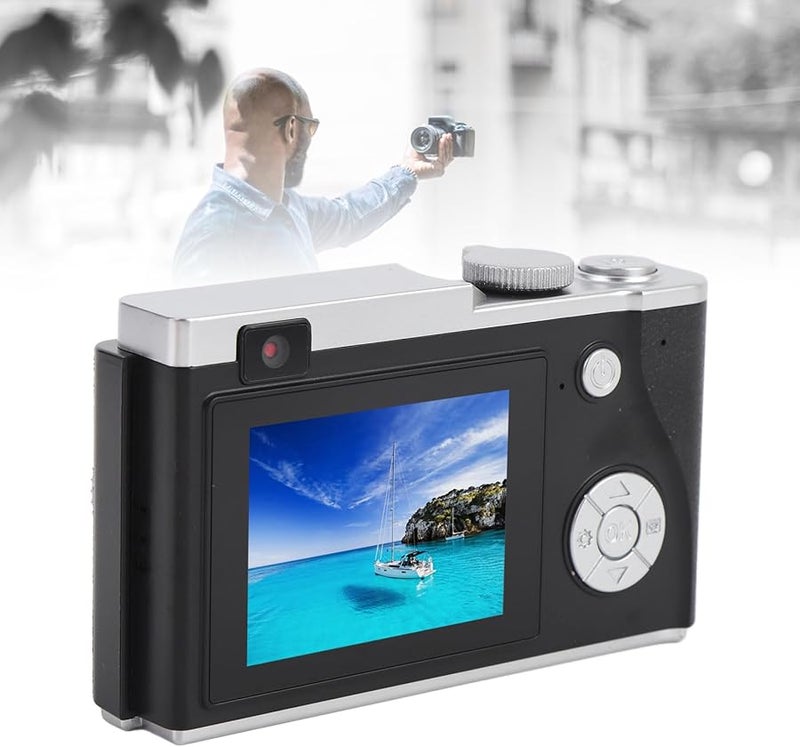 4K HD Vlogging Camera 16X Zoom Vintage CCD Selfie Digital Camera 32GB Compact Portable - Image 4