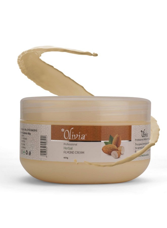 Olivia Professional Herbal Almond Facial Massage Cream 400G Moisturize Sensitive Skin Almond - Image 3