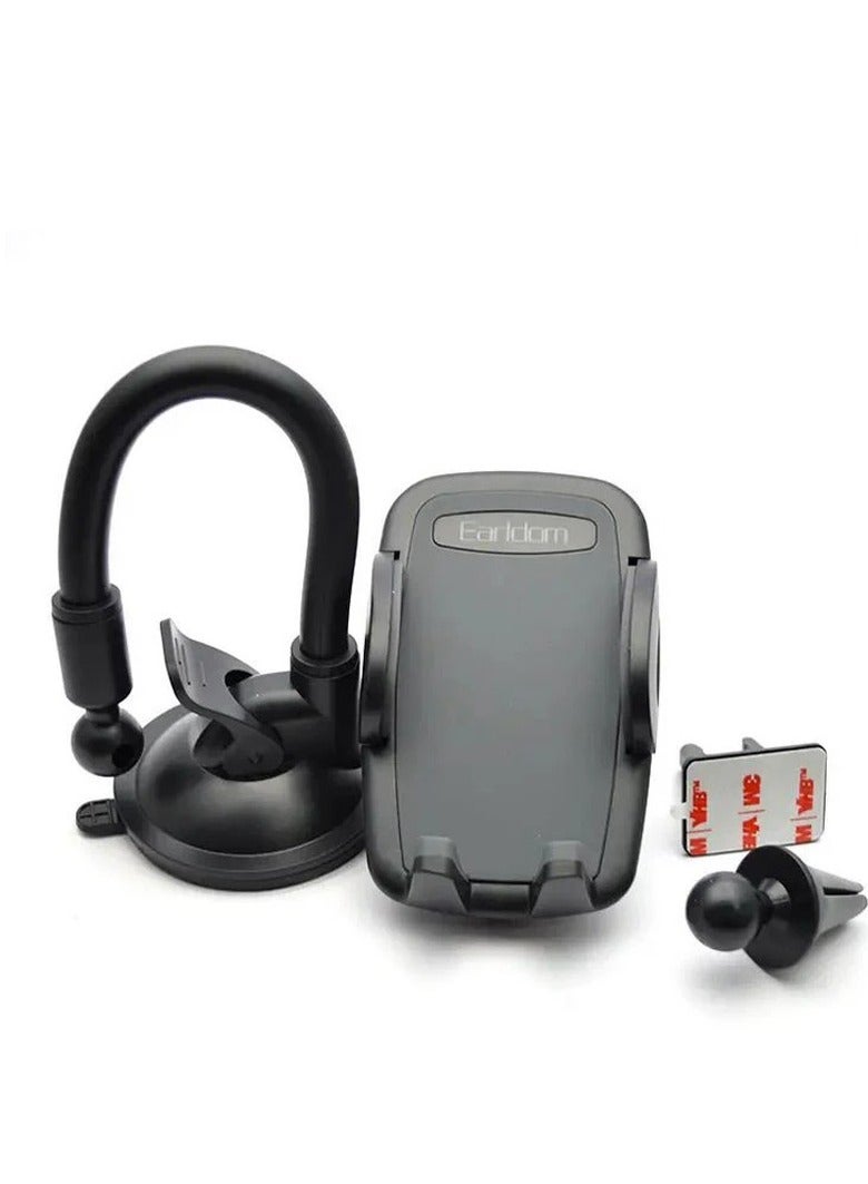 JAJEEK "Earldom ET-EH190 Windshield Car Phone Mount – Universal Adjustable Smartphone Holder for Dashboard & Windshield" - Image 4