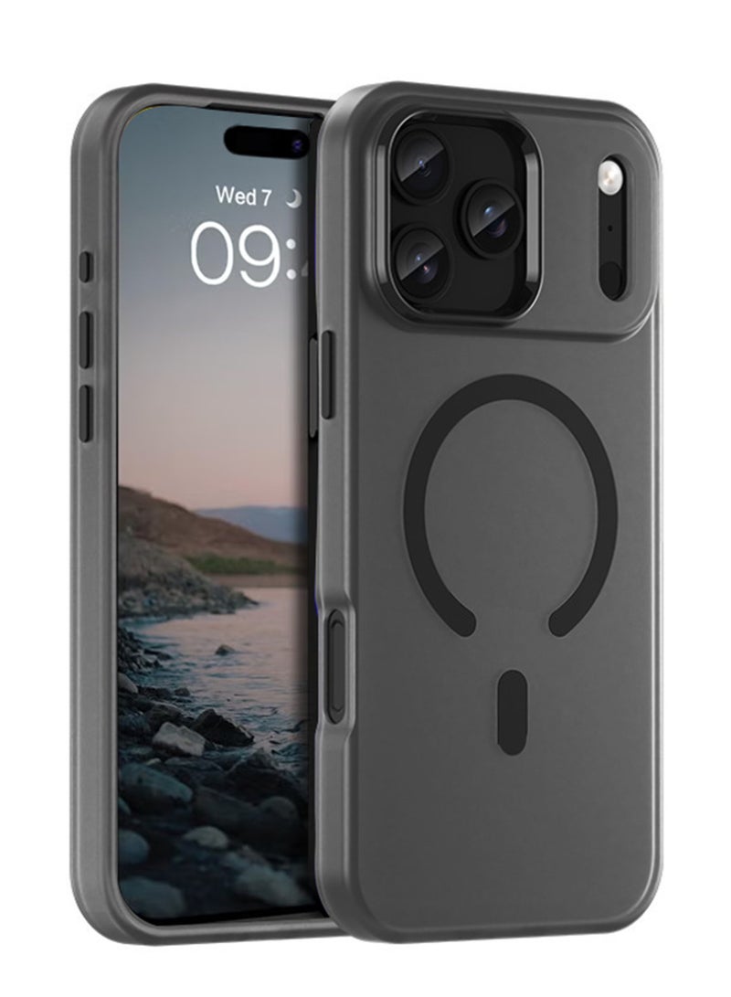 X-level iPhone 17 Pro Max Magnetic MagSafe Case,【Full Shockproof Protection】Translucent Matte Back, Slim Phone Cover with Strong Magnet for Apple 17 Pro Max (2025)(Black) - Image 1