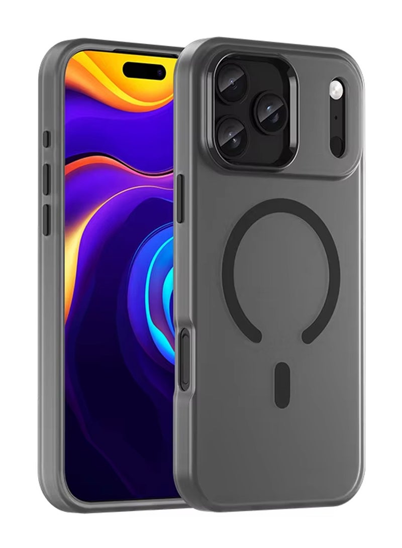 X-level iPhone 17 Pro Max Magnetic MagSafe Case,【Full Shockproof Protection】Translucent Matte Back, Slim Phone Cover with Strong Magnet for Apple 17 Pro Max (2025)(Black) - Image 2