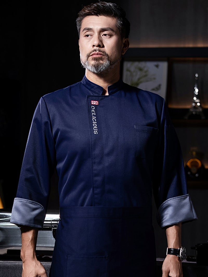 Chef Work Clothes For Men And Women, Long-Sleeved Kitchen Baking Uniforms, Catering And Canteen Custom-Made High-End Summer Chef Uniforms With Printing And Embroidery - Image 5