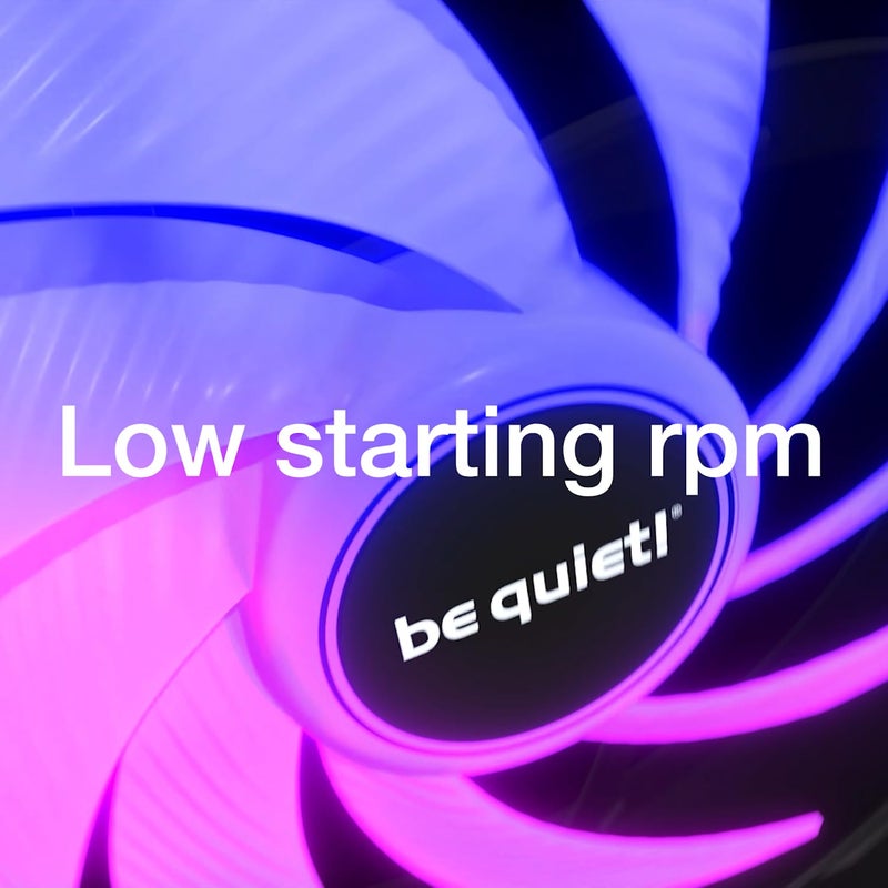 be quiet! Light Wings LX 120mm PWM high-Speed Triple Pack, 3 Fans Included, Illuminated hub, Multiple Colors and Modes, Optimized Fan Blades for Extraordinary air Pressure, Daisy Chain Option - Image 3