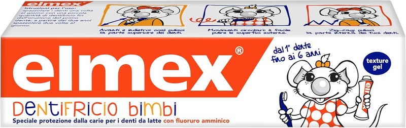 Elmex Baby Toothpaste 06 Years With Reduced Concentration of Amine Fluoride To Protect Childrens Teeth Anticaria 0 Dyes 50 ml - Image 1