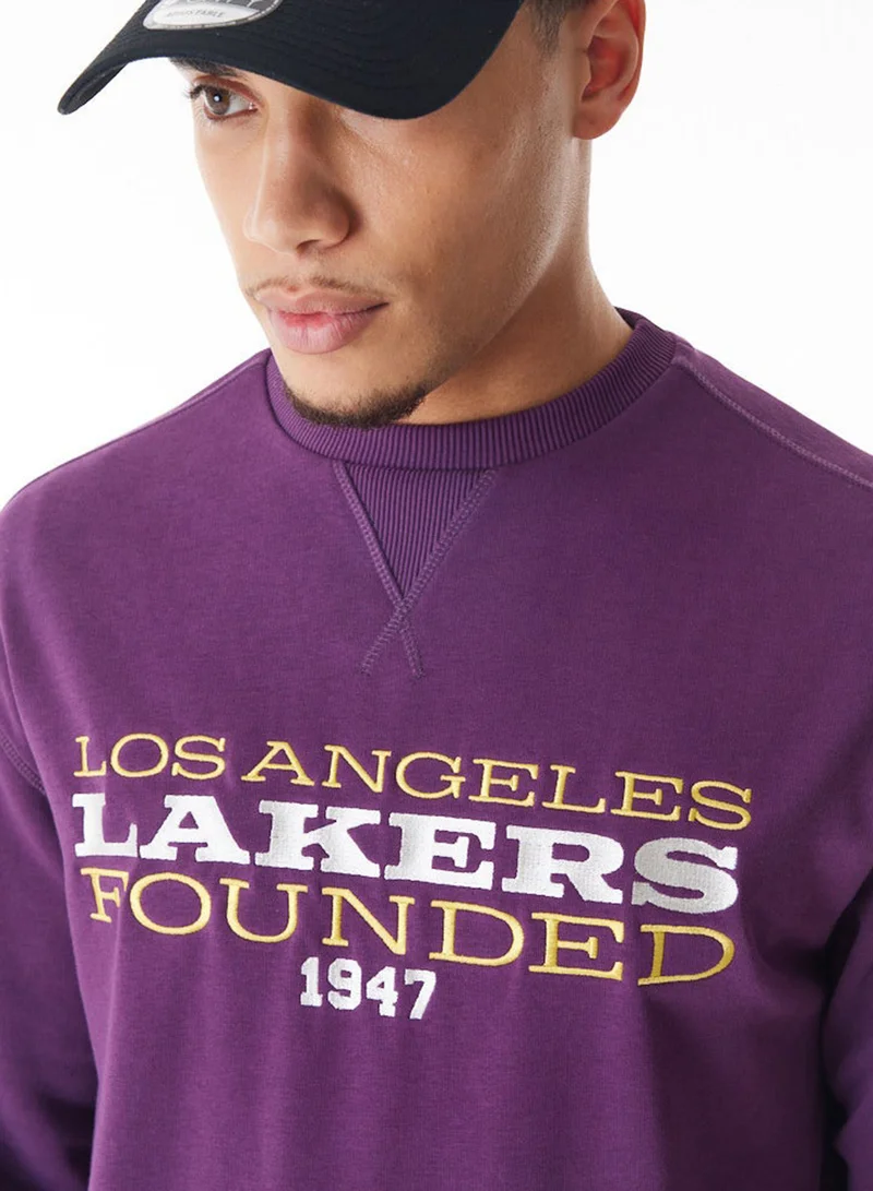 NEW ERA Los Angeles Lakers Oversized Sweatshirt