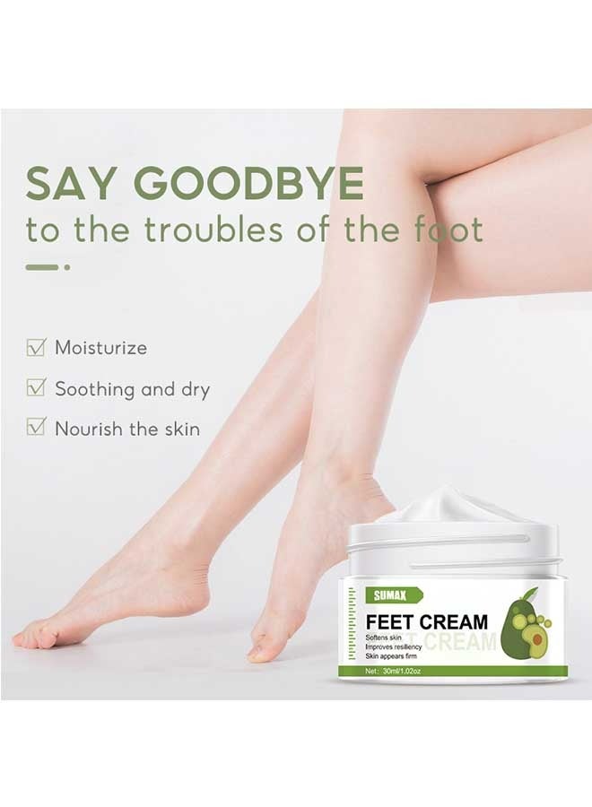 سوماكس زبدة الشيا كريم القدم 30 مل ، تنطبق على كسر كعب القدم كريم - أفضل القدم واليد مزيل الكيوتين ، الرطوبة الطبيعية لتغذية تليين الجاف ، الخام ، تكسير ، الجلد الميت - Image 4