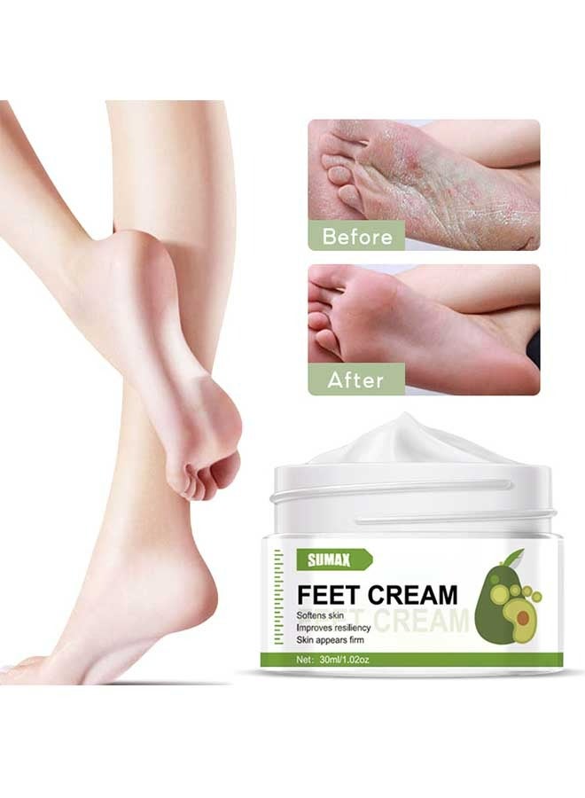 سوماكس زبدة الشيا كريم القدم 30 مل ، تنطبق على كسر كعب القدم كريم - أفضل القدم واليد مزيل الكيوتين ، الرطوبة الطبيعية لتغذية تليين الجاف ، الخام ، تكسير ، الجلد الميت - Image 5