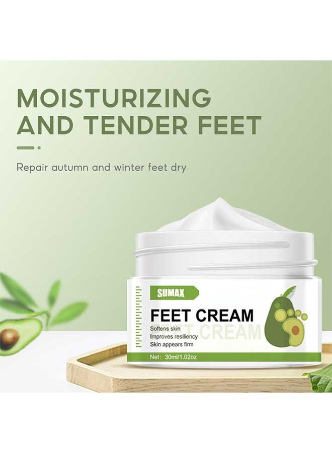 سوماكس زبدة الشيا كريم القدم 30 مل ، تنطبق على كسر كعب القدم كريم - أفضل القدم واليد مزيل الكيوتين ، الرطوبة الطبيعية لتغذية تليين الجاف ، الخام ، تكسير ، الجلد الميت - Image 2
