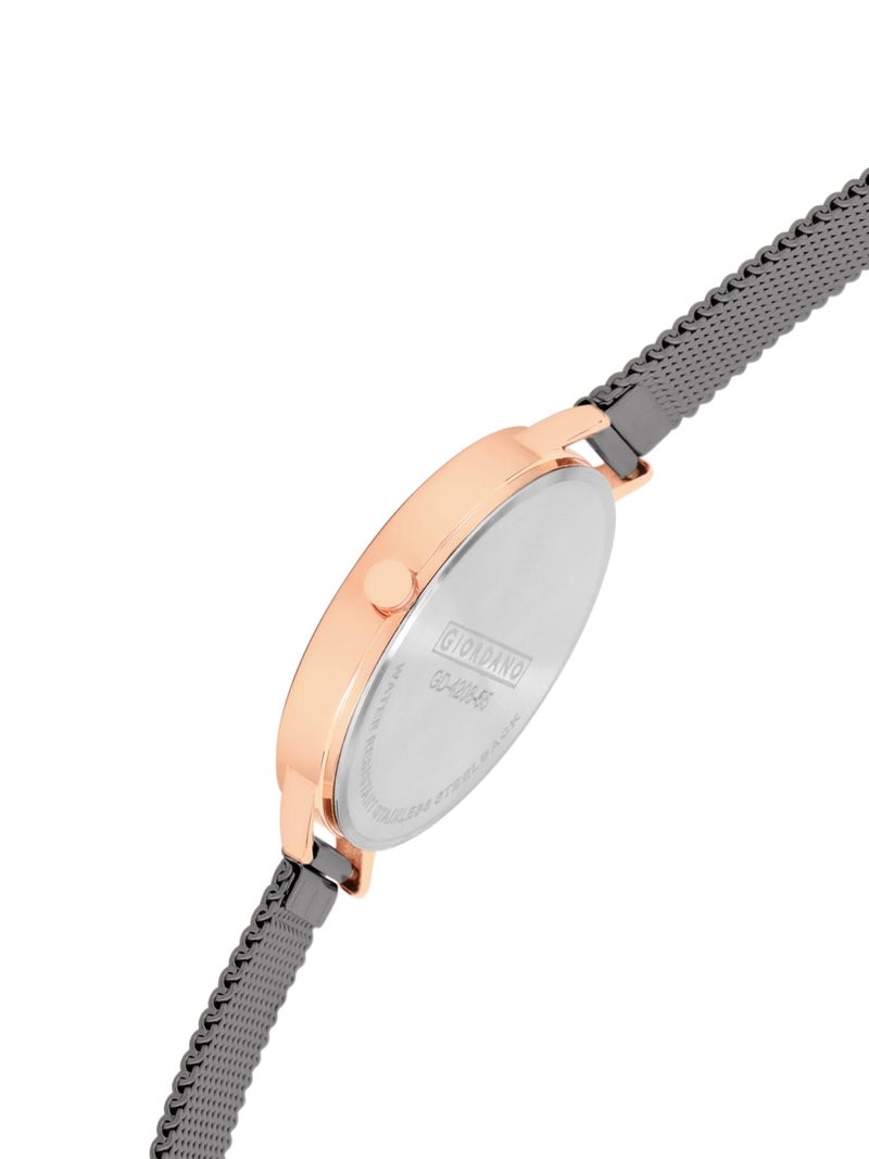 Giordano Analog Wrist Watch for Women Stylish Metal Strap with Water Resistant 3 Hand Mechanism for Girls & Ladies to Compliment Your Look/Ideal Gift for Female - GD-4208 - Image 5