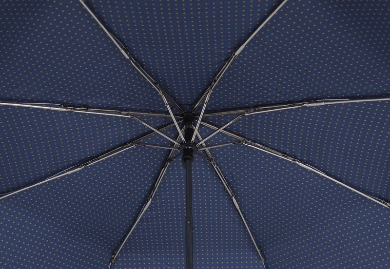 April Snotline Women's Umbrella Super Mini Yellow Polka Dot Navy Blue 08L  - Image 4