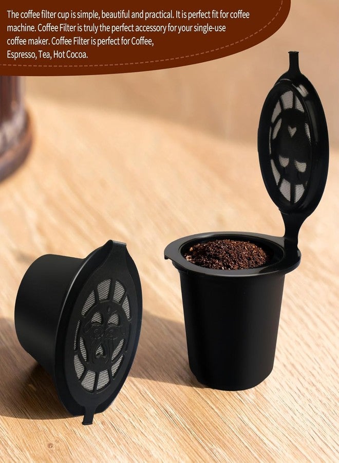 AYNEFY Reusable Coffee Capsules,6Pcs Stainless Steel Refillable Coffee Filter Cups Coffee Pods Coffee Capsule Filters Replacement Filter Baskets for Coffee Machines - Image 4