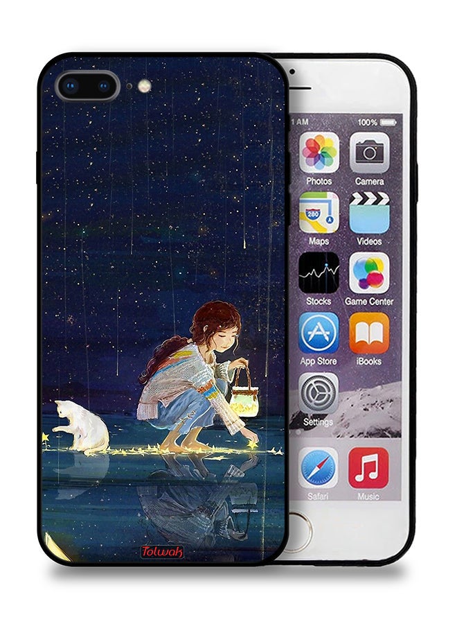 Tolwak Apple iPhone 8 Plus Protective Case Collecting Stars Art - Image 1