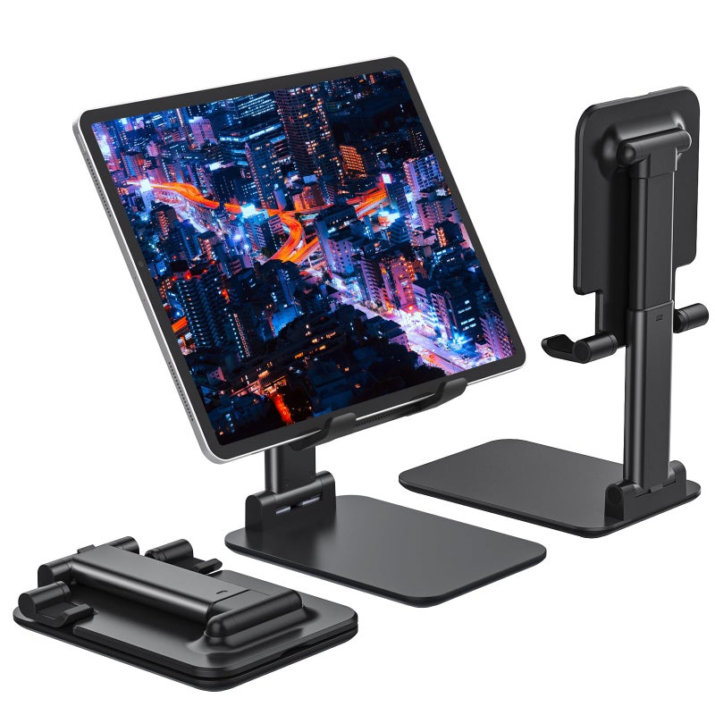 Anozer Tablet Stand Foldable & Adjustable, Portable Monitor Stand 5.55*3.94" Wide, Fit for iPad Holder Stand Compatible with iPad Pro 11, 12.9/for iPad 10.9; Surface Pro; Portable Monitor 4.7-15.6" - Image 1