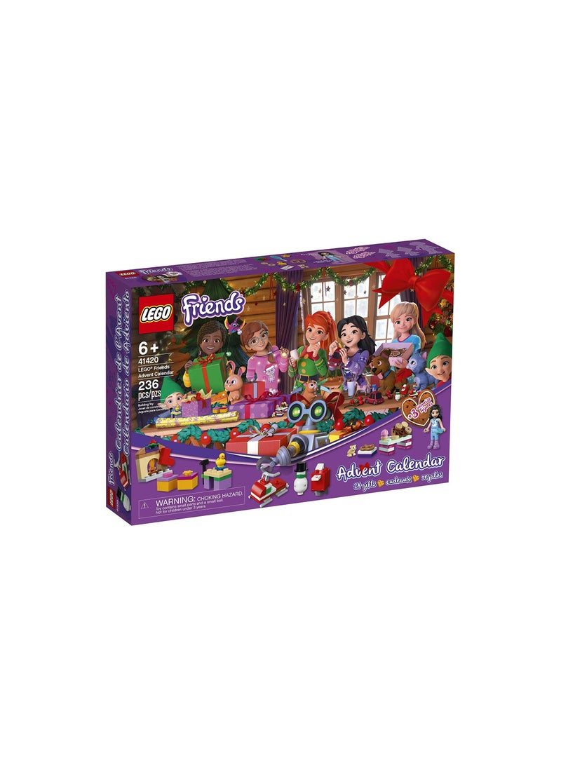 LEGO Friends Advent Calendar 41420, Kids Advent Calendar with Toys; Makes a Great Holiday Treat for Children who Love Toy Advent Calendars and buildable Figures - Image 1