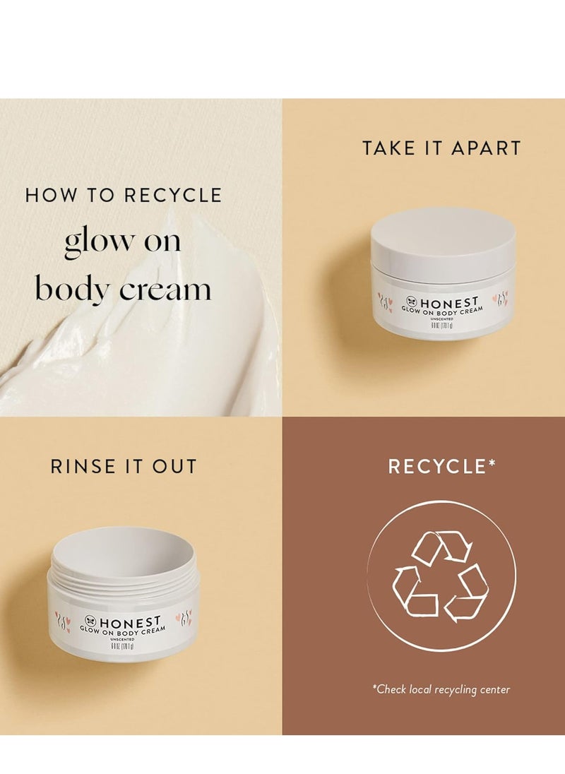 Honest - The Honest Company New Mama Care Essentials Gift Set | Hospital Bag Must Haves | Travel Size Nip Balm (0.5 oz), Glow On Body Cream (1 oz), Gotta Glow Face Wash (1.75 fl oz), Reusable Pouch - Image 1