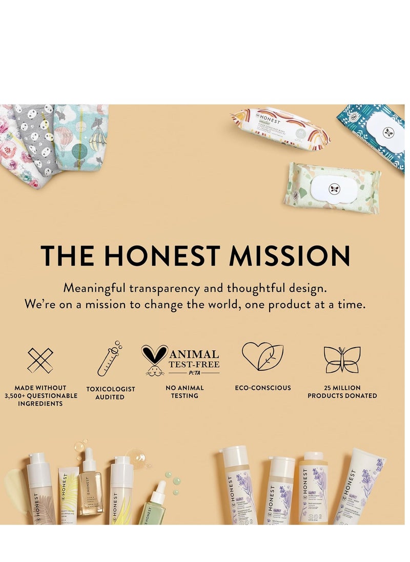 Honest - The Honest Company New Mama Care Essentials Gift Set | Hospital Bag Must Haves | Travel Size Nip Balm (0.5 oz), Glow On Body Cream (1 oz), Gotta Glow Face Wash (1.75 fl oz), Reusable Pouch - Image 1