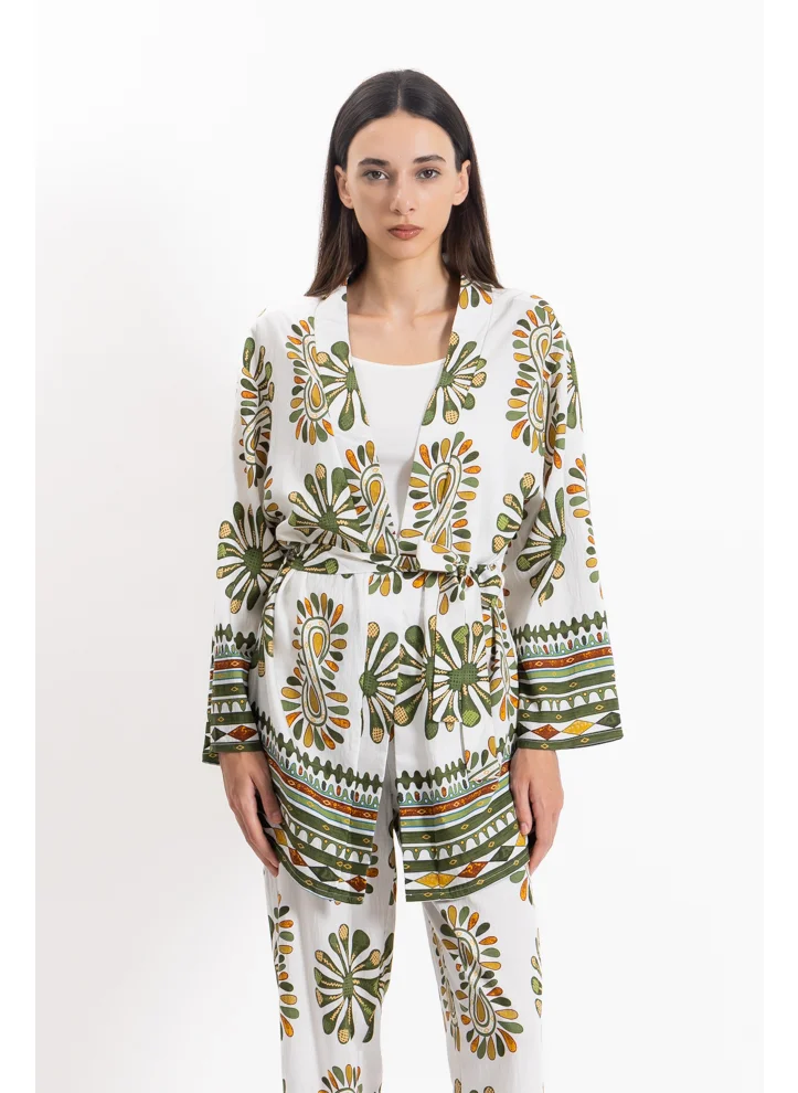 شايبس PRINTED KIMONO SET