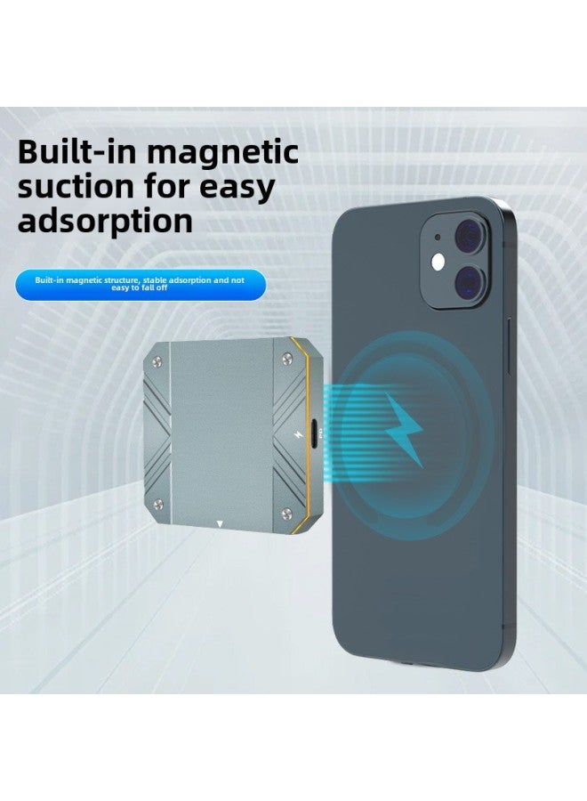 Hard Disk Box M.2 Mobile Solid-state Cooling Hard Disk TypeC External Mobile Phone Computer Magnetic Hard Disk Box-Color:Xsy08 Magnetic Suction + Rechargeable M.2 Hard Drive Box - Image 2