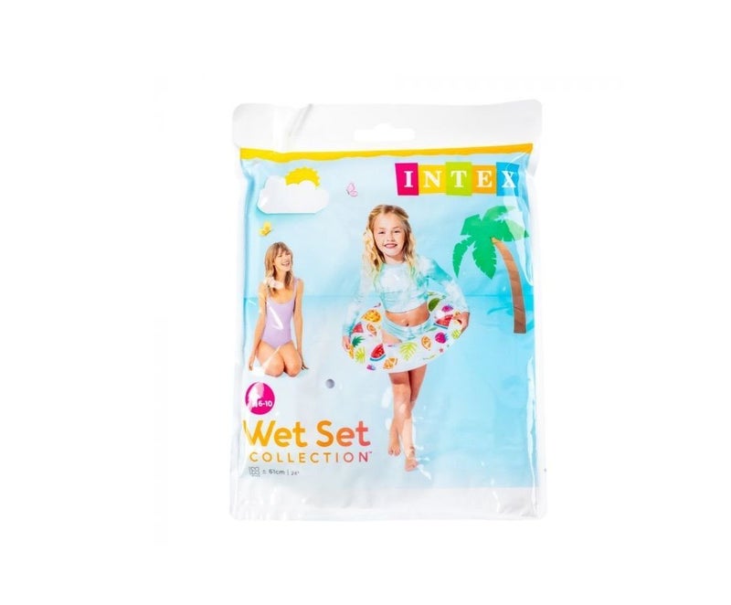 Intex Wet Set Collection Inflatable Swim Ring - White, 61cm