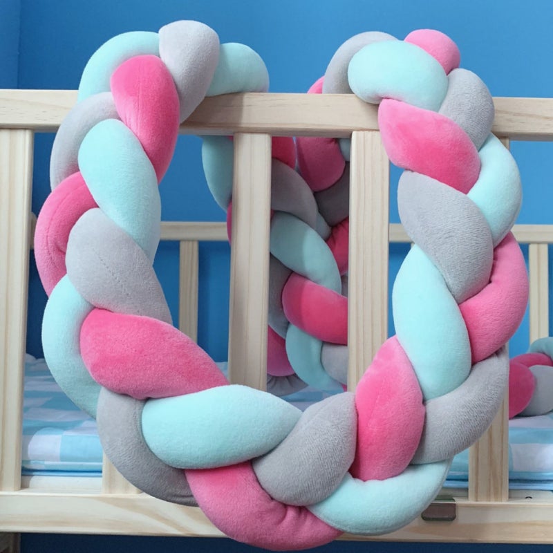 Children'S Room Three-Strand Braided Decorative Bed Wai Nordic Danish Woven Long Knot Ball Pillow Knot - Image 4