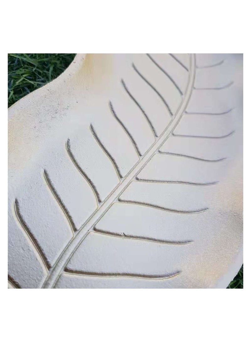 LINGWEI Wooden Serving Tray Home Decor Natural Organizer Holder Decorative Table Centerpiece Leaf Plates for Party Restaurant Kitchen Home Coffee. Golden - Image 4