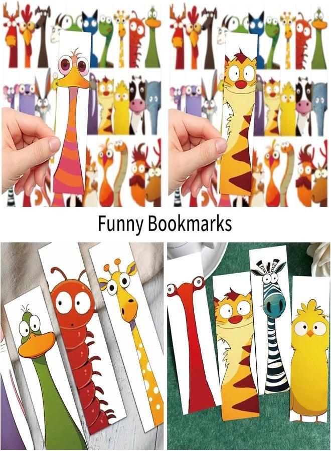 Cioohan 30PCS Funny Animal Bookmark for Kids - Creative Cartoon Page Holders, Unique Gifts for Book Lovers, Students, Readers on Christmas Easter Birthday School Rewards Library Reading - Image 2