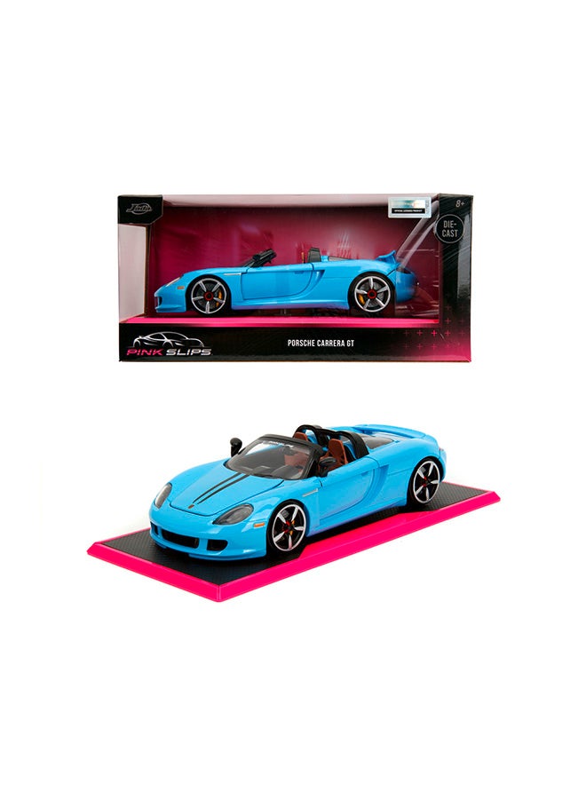 JADA Pink Slips 1:24 - 2005 Porsche Carrera GT, Die-Cast Car with Base, Toys for Kids and Adults - Image 1