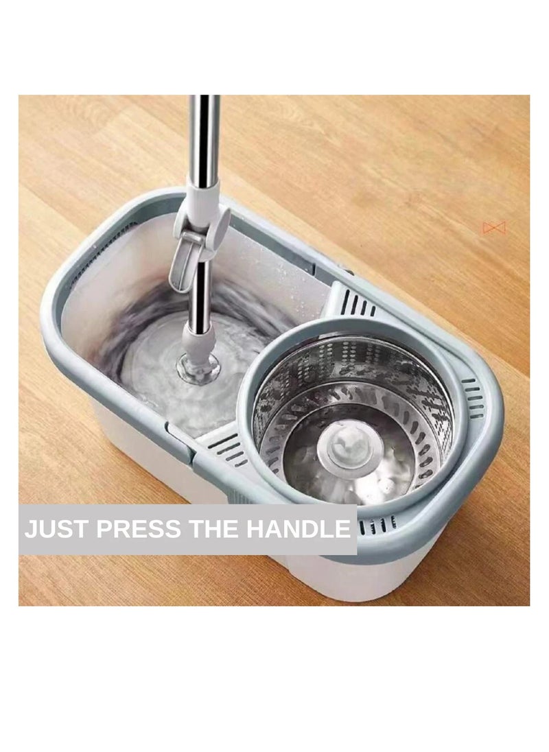 eBasket - Microfiber rotating mop bucket set leaves floors completely dry. The rotating mop bucket is made of high quality materials. - Image 1
