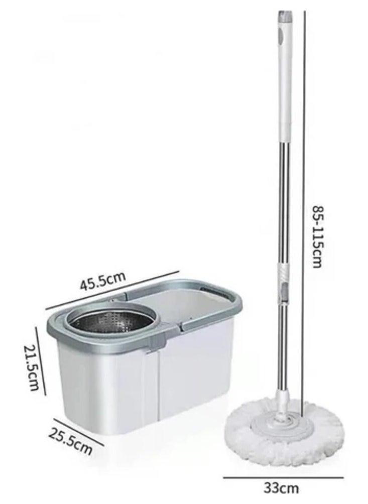 eBasket - Microfiber rotating mop bucket set leaves floors completely dry. The rotating mop bucket is made of high quality materials. - Image 1