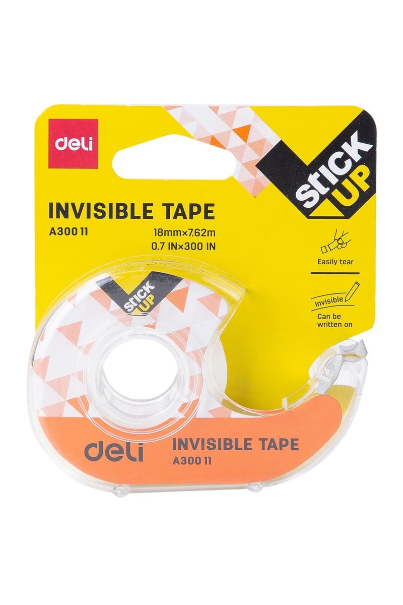 Deli Invisible Office Tape, 7.62 Meter Length x 18 mm Width