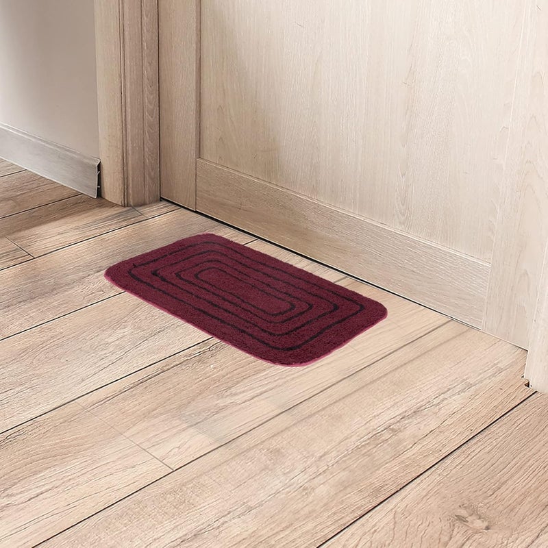 Black gold The Finer Touch Black gold The Finer Touch 2 Piece Black Line Cotton Stain and Fade Resistant Heavy Duty Entrance Rug Shoes Scraper Indoor Outdoor Mat - Image 2