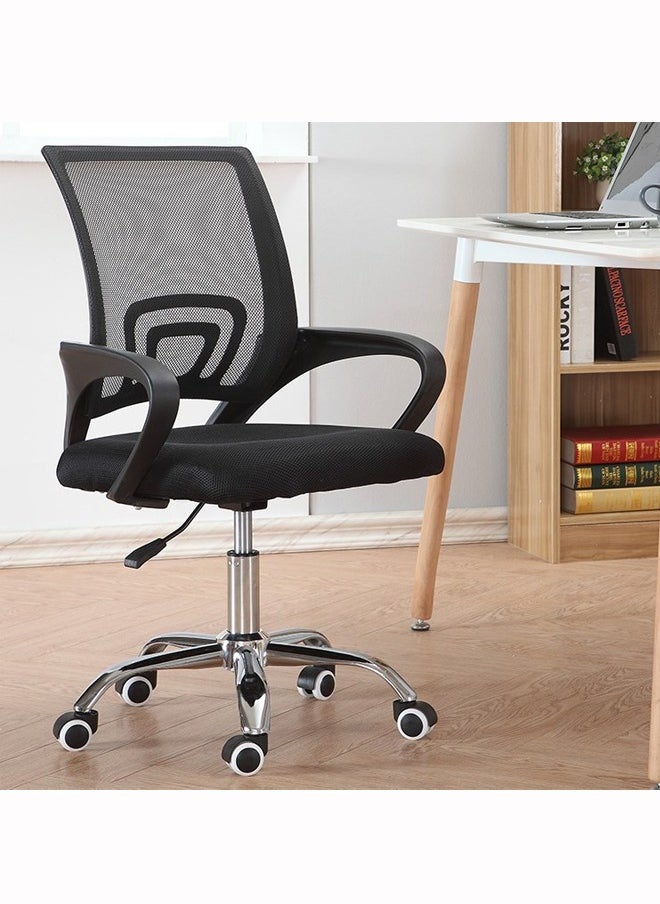 LW Mesh Adjustable Office Chair with Metal Leg Black  - Image 3