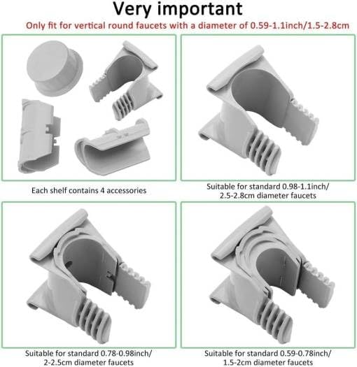 Bittern Stainless Steel Kitchen and Bathroom Faucet Soap Scrubbers Sponge Holder Rack Hanging Sink Organizer Stand Caddy Rack Towel Holder - Image 5