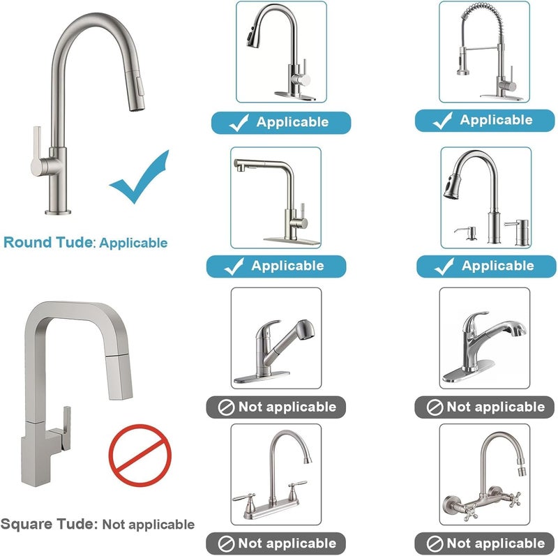 Bittern Stainless Steel Kitchen and Bathroom Faucet Soap Scrubbers Sponge Holder Rack Hanging Sink Organizer Stand Caddy Rack Towel Holder - Image 4