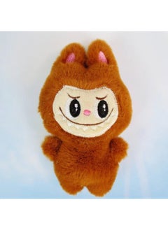 Generic Cute Dress-up Labub Doll Labub Plush Toy Keychain Pendant Schoolbag Pendant Doll-Color:Light Brown Opp Bag Individually Packaged  - Image 1