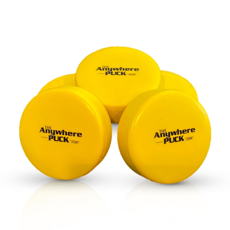 Nature Bound The Anywhere Puck Foam Hockey Training Puck 6 Pack with Drawstring Storage Bag for Children and Adults Indoor and Outdoor Use - Image 2