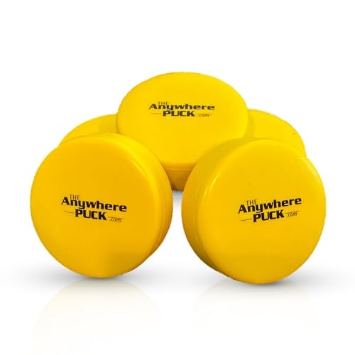 Nature Bound The Anywhere Puck Foam Hockey Training Puck 6 Pack with Drawstring Storage Bag for Children and Adults Indoor and Outdoor Use - Image 1