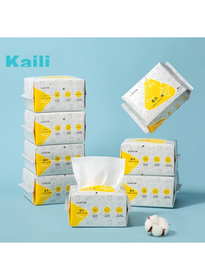 Kaili Baby Soft Wipes, Baby Dry And Wet Wipes, Newborn Disposable Face Wipes, 80 Sheets * 8 Packs - Image 3