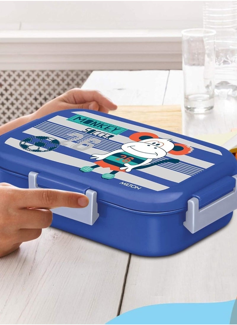 Milton New Flatmate Inner Stainless Steel Tiffin Box, 700 ml, Assorted Colors | Food Grade | School Lunch Box | Picnic colour blue  - Image 4