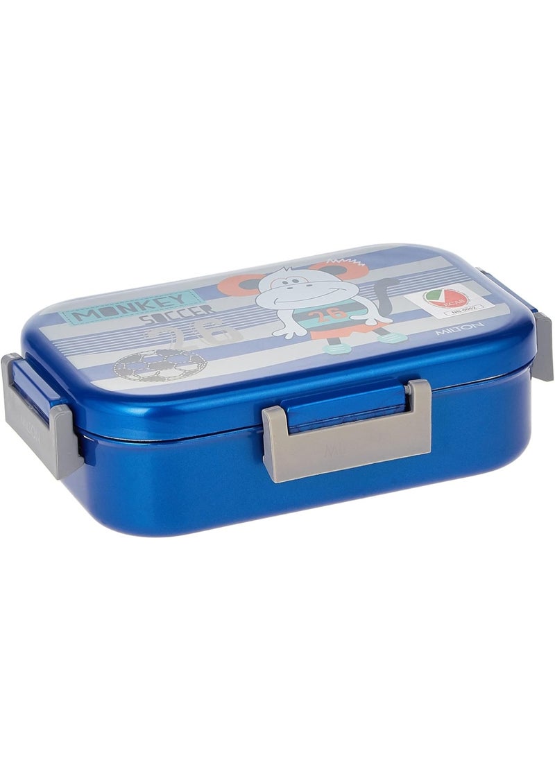 Milton New Flatmate Inner Stainless Steel Tiffin Box, 700 ml, Assorted Colors | Food Grade | School Lunch Box | Picnic colour blue  - Image 1