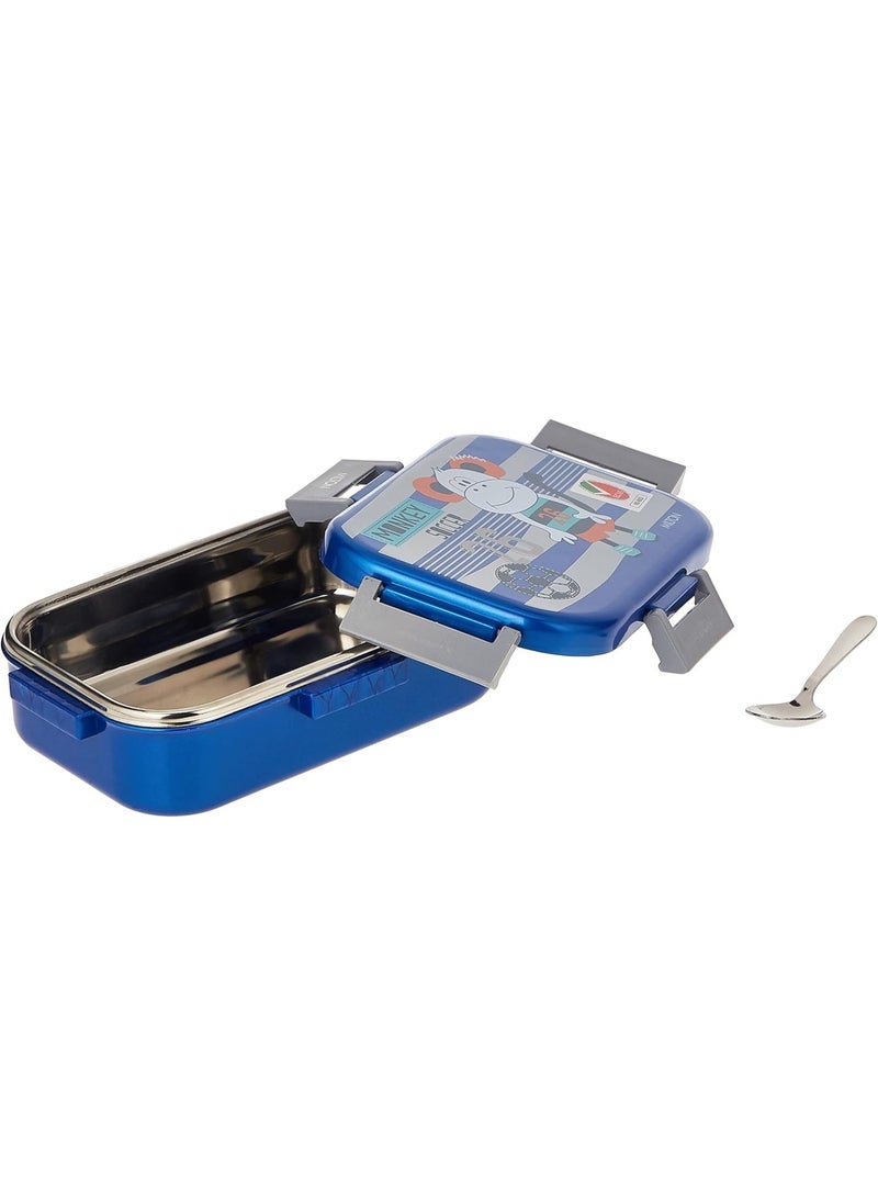 Milton New Flatmate Inner Stainless Steel Tiffin Box, 700 ml, Assorted Colors | Food Grade | School Lunch Box | Picnic colour blue  - Image 3