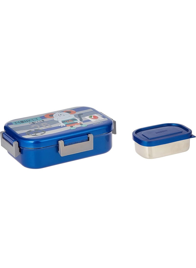 Milton New Flatmate Inner Stainless Steel Tiffin Box, 700 ml, Assorted Colors | Food Grade | School Lunch Box | Picnic colour blue  - Image 5