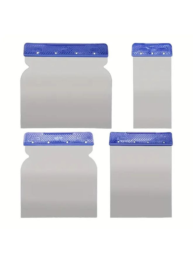 4pcs Putty Knife Set 42 67 86 103mm Acid Resistant Metal Spatulas for Wallpaper Vinyl Application - Image 1