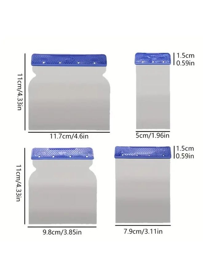 4pcs Putty Knife Set 42 67 86 103mm Acid Resistant Metal Spatulas for Wallpaper Vinyl Application - Image 3