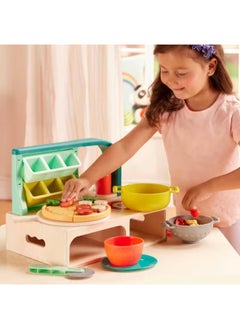 B. Toys Mini Chef - Pizza-n-Pasta Playset Play Food Set  - Image 3