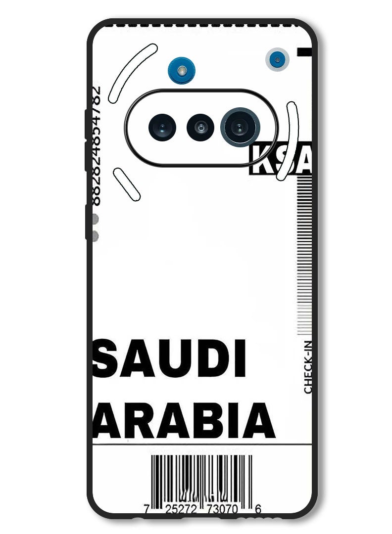 Theodor Case Compatible with Nothing Phone 3a Protection Shockproof Bumper Cover Saudi boarding pass - Image 1